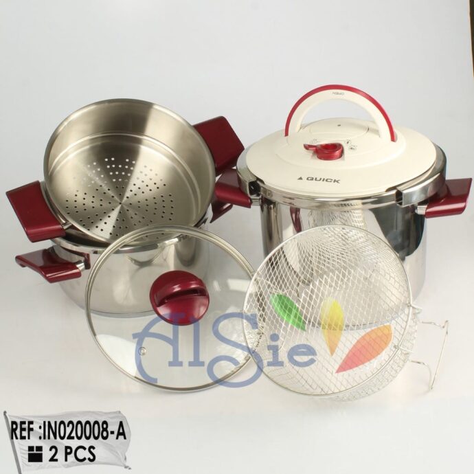 ⁦Cocotte Alsie 6 pieces  7L + 4L Inox 18/10⁩ - الصورة ⁦4⁩